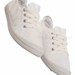 Aquapillar Comfort01 Vintage Flexible Rubber Sneaker - Women Canvas Comfort Bendable Shoes New