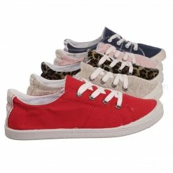 Aquapillar Comfort01 Vintage Flexible Rubber Sneaker - Women Canvas Comfort Bendable Shoes New