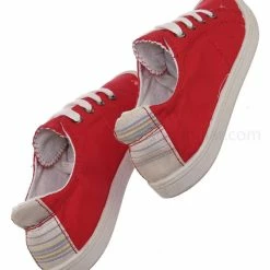 Aquapillar Comfort01 Vintage Flexible Rubber Sneaker - Women Canvas Comfort Bendable Shoes New