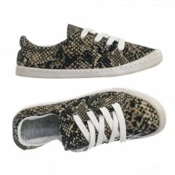 Aquapillar Comfort01 Vintage Flexible Rubber Sneaker - Women Canvas Comfort Bendable Shoes New