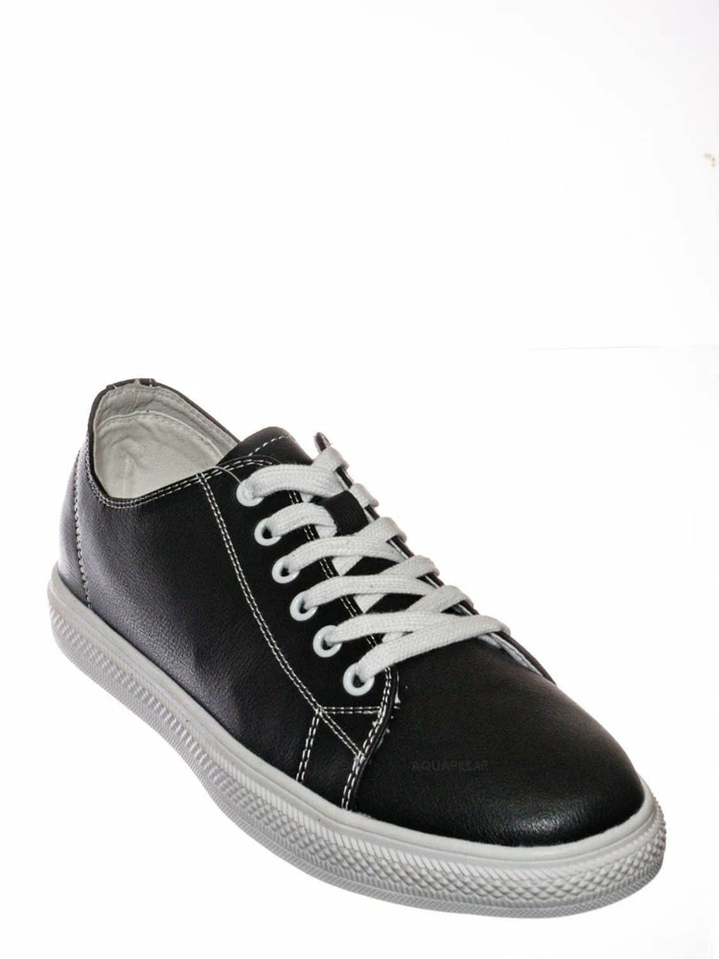 Aquapillar Constant3 Leather Fashion Lace Up Sneaker - Unisex Low Top Vulcanized Shoe