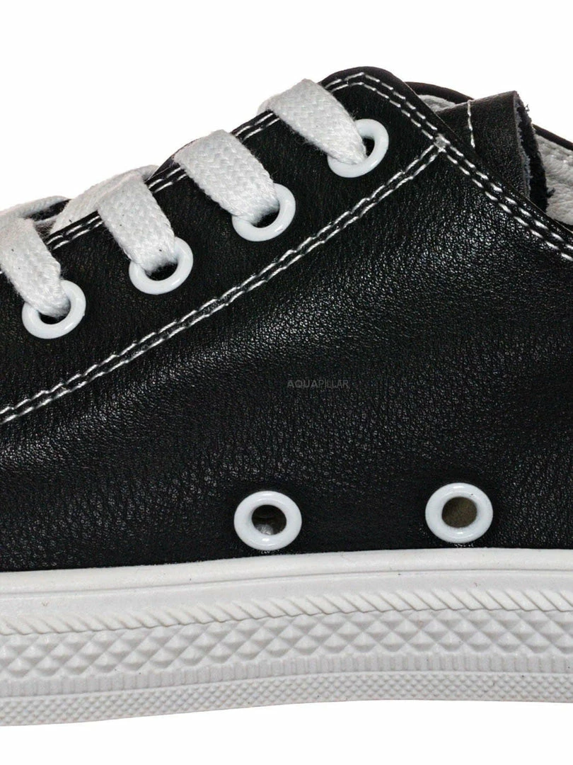 Aquapillar Constant3 Leather Fashion Lace Up Sneaker - Unisex Low Top Vulcanized Shoe