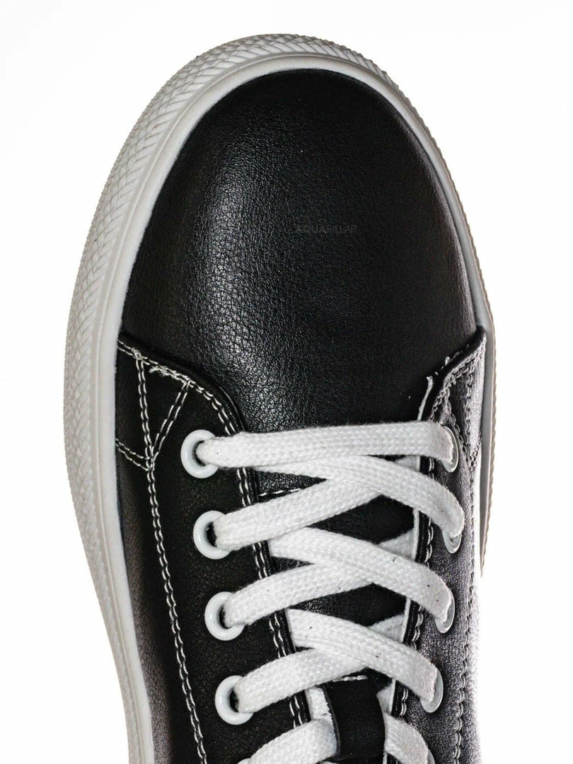 Aquapillar Constant3 Leather Fashion Lace Up Sneaker - Unisex Low Top Vulcanized Shoe