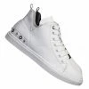 Aquapillar New Constant5 Leather Rhinestone Fashion Sneakers - Womens Casual High Top Shoes