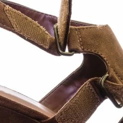 Aquapillar Hiking Platform Wedge Sandal W Hook & Loop & Side Cutout & Peep Toe New