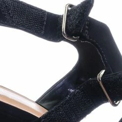 Aquapillar Hiking Platform Wedge Sandal W Hook & Loop & Side Cutout & Peep Toe New