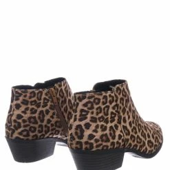 Aquapillar New Mug Western Low Chunky Block Heel Bootie - Women Ankle Boots W Stack Heel