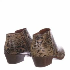 Aquapillar New Mug Western Low Chunky Block Heel Bootie - Women Ankle Boots W Stack Heel