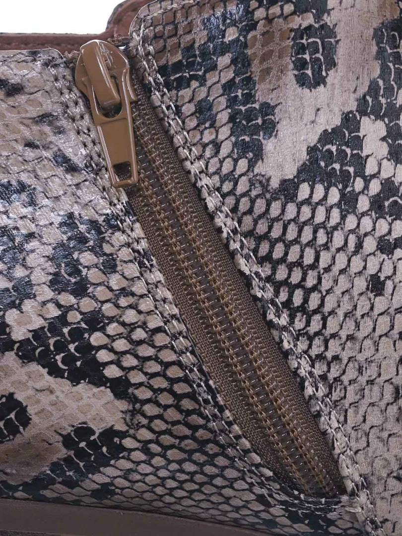 Aquapillar New Mug Western Low Chunky Block Heel Bootie - Women Ankle Boots W Stack Heel