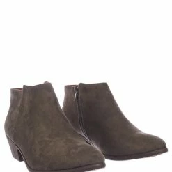 Aquapillar New Mug Western Low Chunky Block Heel Bootie - Women Ankle Boots W Stack Heel