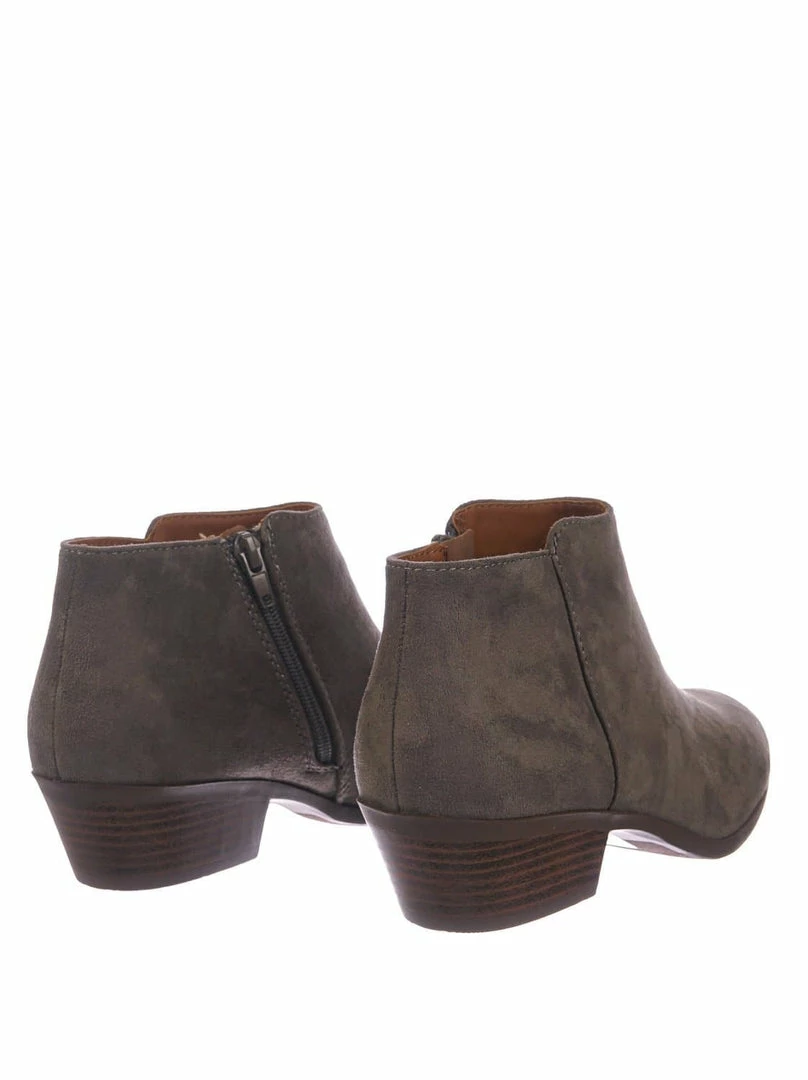 Aquapillar New Mug Western Low Chunky Block Heel Bootie - Women Ankle Boots W Stack Heel