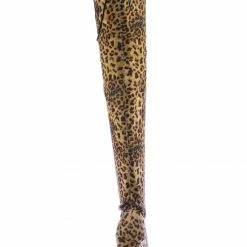 Aquapillar New Snivy OTK Over Knee Thigh Slouchy Boots - Women Back Lace Tie & Block Heel