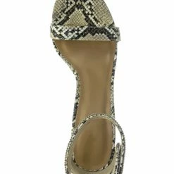 Aquapillar New Timeless30 Rhinestone Ankle Strap Sandal - Women High Heel Open Toe Evening Shoe