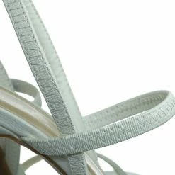 Aquapillar Timeless34 Thin Elastic Strap High Heel Sandal - Women Open Toe Stretchy Shoes