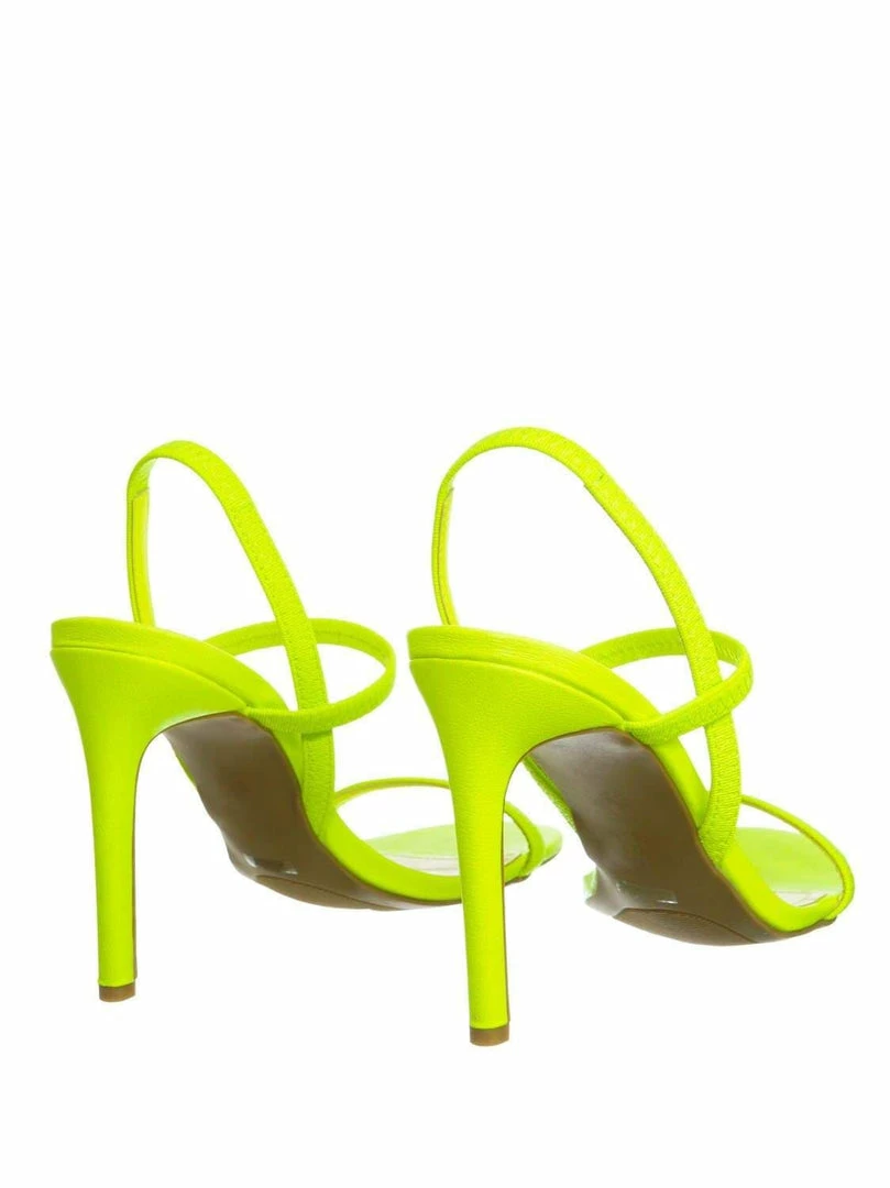 Aquapillar Timeless34 Thin Elastic Strap High Heel Sandal - Women Open Toe Stretchy Shoes