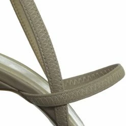 Aquapillar Timeless34 Thin Elastic Strap High Heel Sandal - Women Open Toe Stretchy Shoes