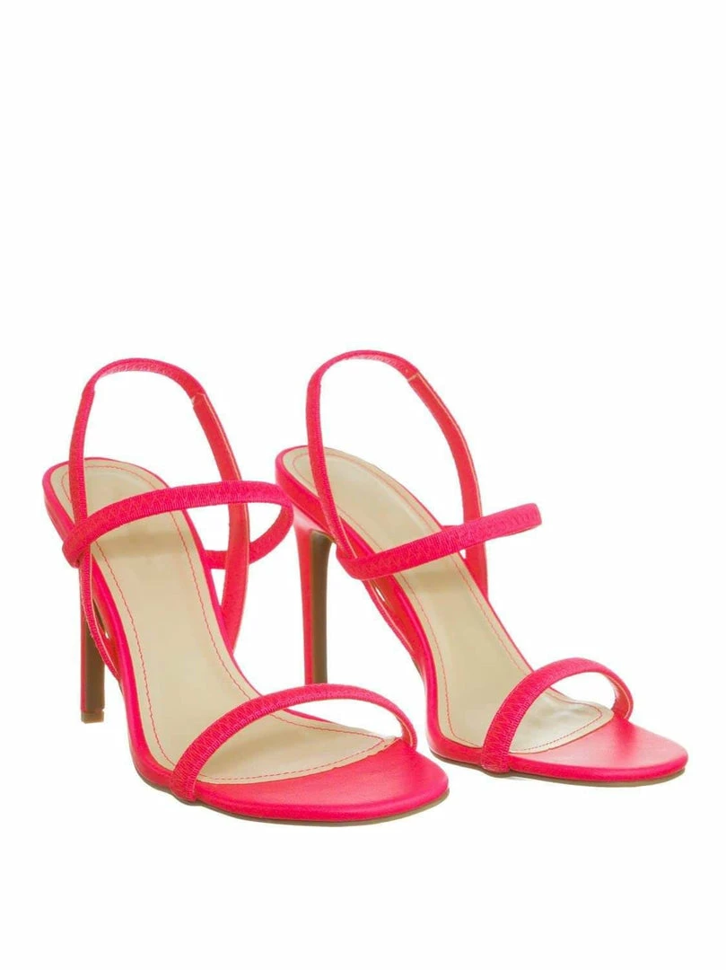 Aquapillar Timeless34 Thin Elastic Strap High Heel Sandal - Women Open Toe Stretchy Shoes