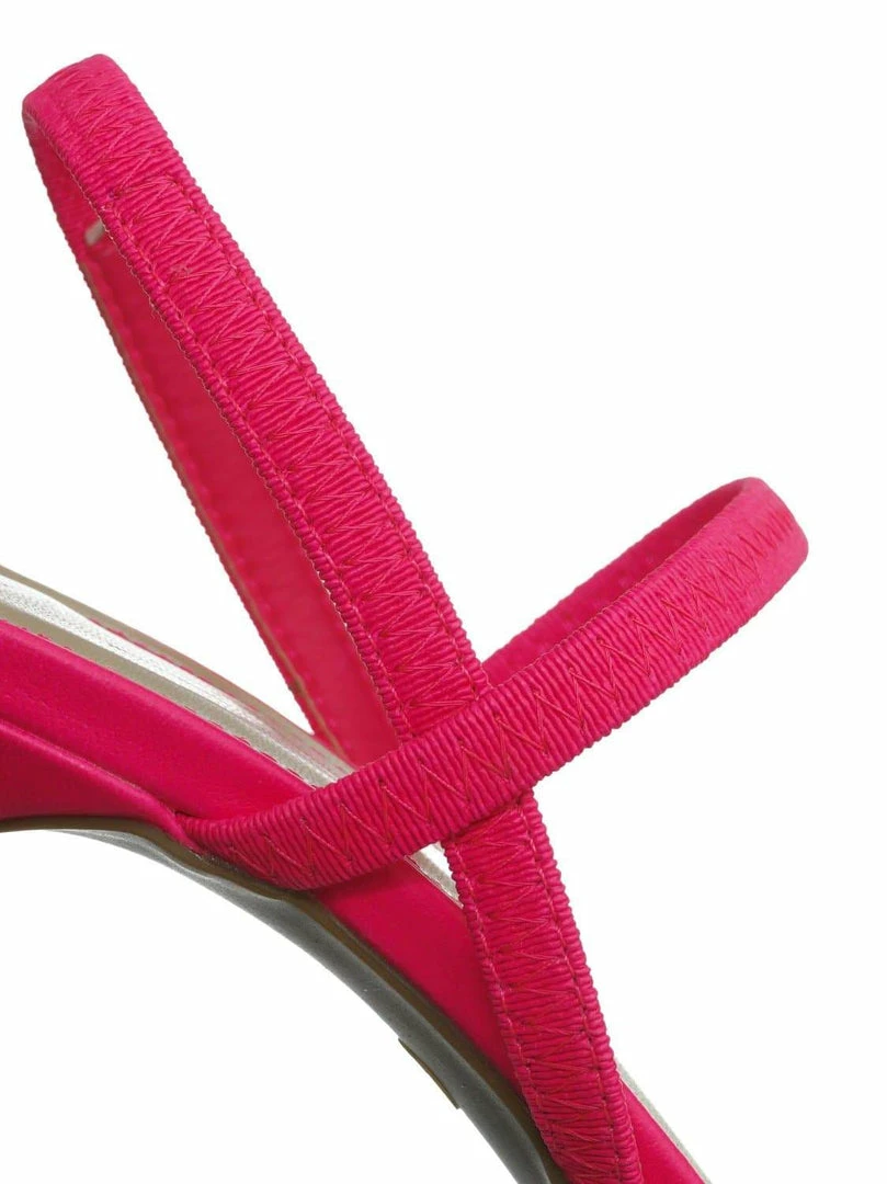 Aquapillar Timeless34 Thin Elastic Strap High Heel Sandal - Women Open Toe Stretchy Shoes