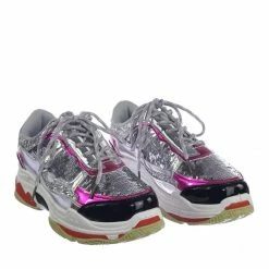 Aquapillar New Tubuler04 Metallic Glitter Sequins Fashion Daddy Sneaker W Heavy Rubber Outsole