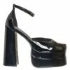 Cahase + Chloe Wolfe1 Double Platform Block Heel Pump, Women Dress Shoes