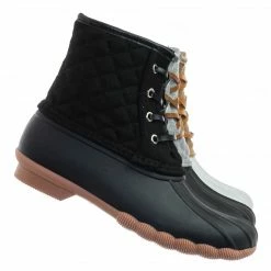 Top Moda Leo2 Waterproof Lace Up Boots - Quilted Felt Lining Ankle Height Bootie