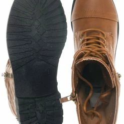 Forever Link New Mountain82K Boy Girls Quilted Lace Up Combat Boots