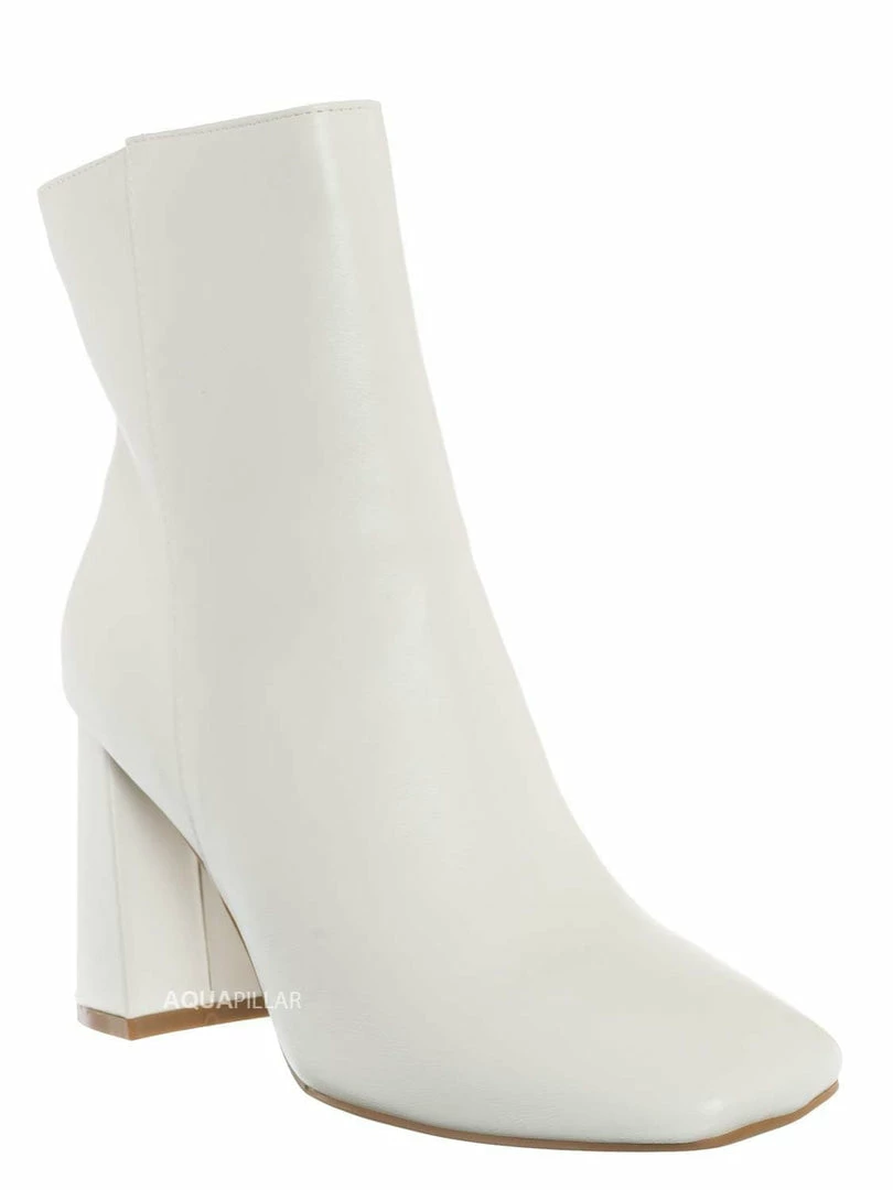 Bamboo Article01 Block Heel Dress Boot - Women Ankle Bootie New