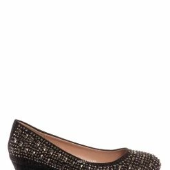 Forever Link Fisher3K Girls Kids Rhinestone Embellished Low Wedge Pump New