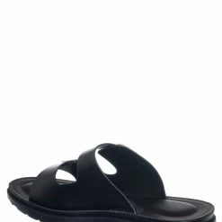 Soda GainS Flexible Footbed RubberSlide, Double Buckle Slip On Sandal