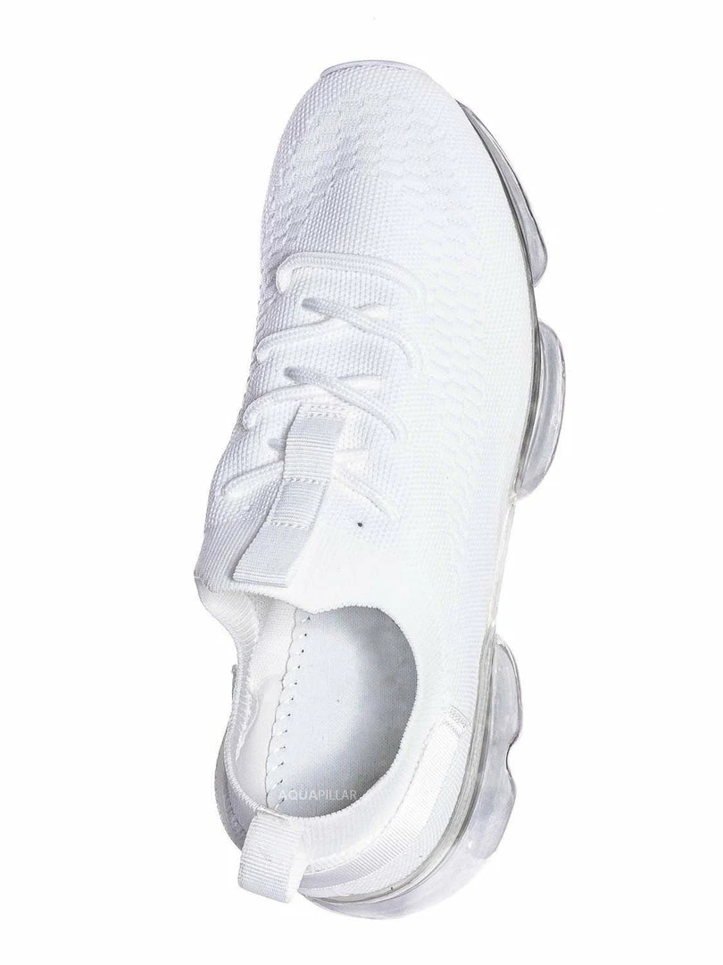 Forever Link Flow19 Stretch Elastic Mesh Sneaker - Festival Lace Up Rubber Air Bubble Cushion