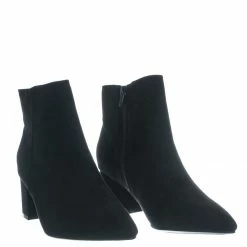 Bamboo Rapid01 Pointed Toe Block Heel Dress Bootie - Women Chunky Heel Ankle Boots