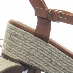 Soda Picosa Espadrille Wrap Flatform Sandal - Womens Flat Platform