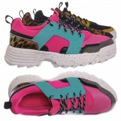 Bamboo New Above20 Lightweight Chunky Sneaker -Lace Up EVA Color Block Fashion Athletic