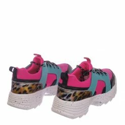 Bamboo New Above20 Lightweight Chunky Sneaker -Lace Up EVA Color Block Fashion Athletic