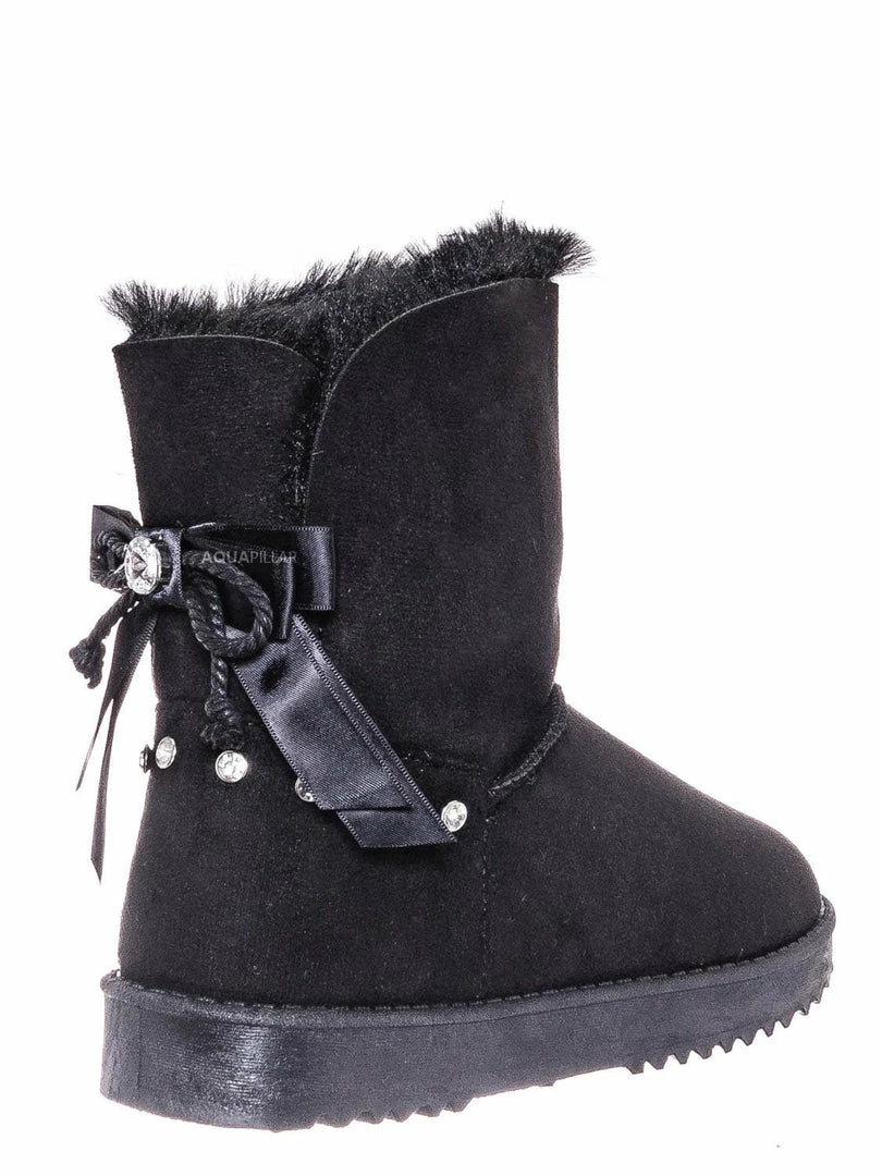 Bamboo New Annie16K Children Moccossin Mukluk Slipper Boots W Rhinestone Embellishment