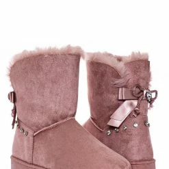 Bamboo New Annie16K Children Moccossin Mukluk Slipper Boots W Rhinestone Embellishment