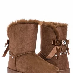 Bamboo New Annie16K Children Moccossin Mukluk Slipper Boots W Rhinestone Embellishment