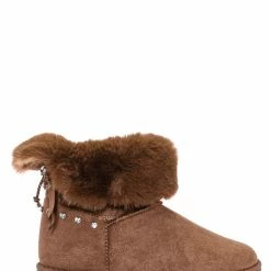 Bamboo New Annie16K Children Moccossin Mukluk Slipper Boots W Rhinestone Embellishment