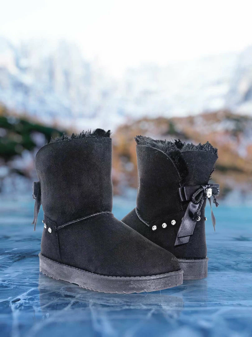 Bamboo New Annie16K Children Moccossin Mukluk Slipper Boots W Rhinestone Embellishment