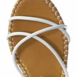 Bamboo New Announce03 Thin Strap Espadrille Wedge -Women Woven Platform Barely There Sandal