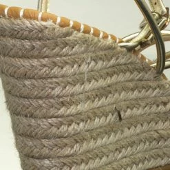 Bamboo New Announce03 Thin Strap Espadrille Wedge -Women Woven Platform Barely There Sandal