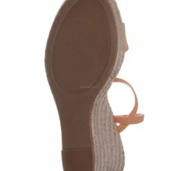 Bamboo New Announce04 Espadrille Platform Wedge Sandal - Women Elastic Ankle Strap Heel