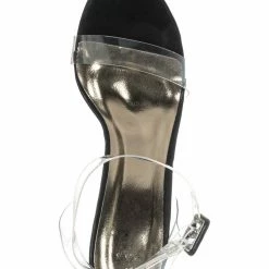 Bamboo Avenue06 Transparent Clear Dress Sandal - Perspex Vinyl Acrylic Strappy Shoe New