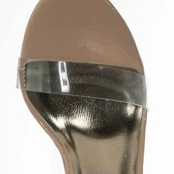 Bamboo Avenue06 Transparent Clear Dress Sandal - Perspex Vinyl Acrylic Strappy Shoe New