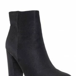 Bamboo New Awake01 Classic Block Heel Bootie - Womens Chunky Ankle Dress Boots