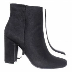 Bamboo New Awake01 Classic Block Heel Bootie - Womens Chunky Ankle Dress Boots