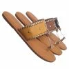 Bamboo Barton15 Vintage Flat Toe Ring Slide On Sandal - Women Flat Tstrap Braided Shoe New