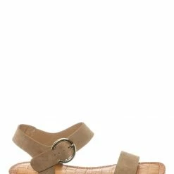 Bamboo New Belen Wide Band Flat Sandal - Womens Open Toe Summer Buckle Beachwear