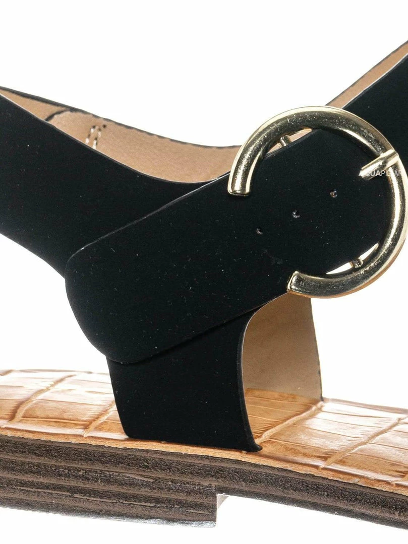 Bamboo New Belen Wide Band Flat Sandal - Womens Open Toe Summer Buckle Beachwear