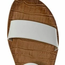 Bamboo New Belen Wide Band Flat Sandal - Womens Open Toe Summer Buckle Beachwear